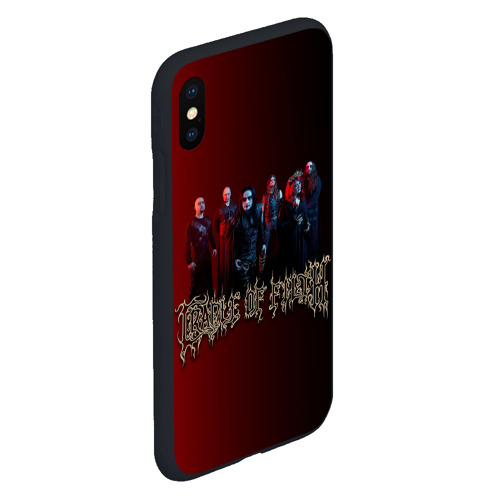 Чехол для iPhone XS Max матовый Cradle of Filth band, цвет черный - фото 3