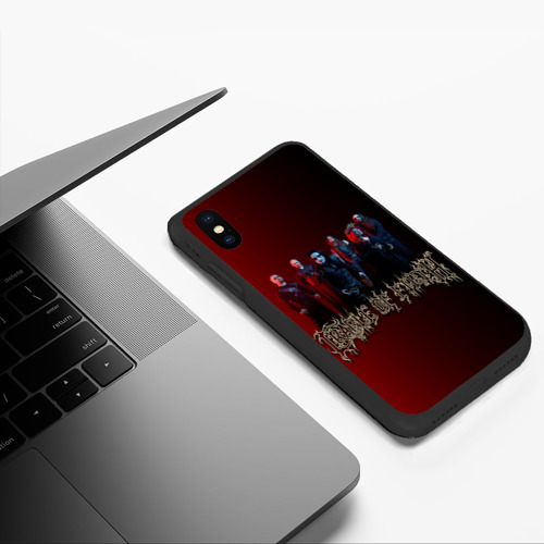 Чехол для iPhone XS Max матовый Cradle of Filth band, цвет черный - фото 5