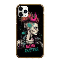Чехол для iPhone 11 Pro Max матовый Мама анархия