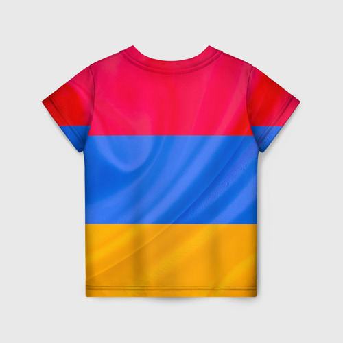 Детская футболка 3D с принтом Солнечная Армения, вид сзади #1
