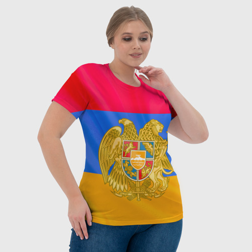 Женская футболка 3D с принтом Солнечная Армения, фото #4