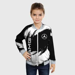 Детский бомбер 3D Mercedes Benz - white color - фото 2
