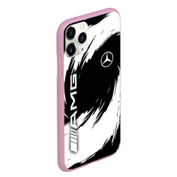 Чехол для iPhone 11 Pro Max матовый Mercedes Benz - white color - фото 2
