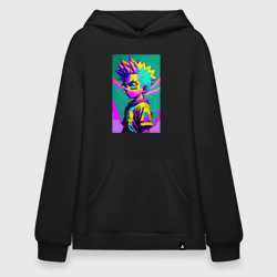 Худи SuperOversize хлопок Bart Simpson - pop art