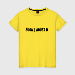 Женская футболка хлопок Suga Agust d