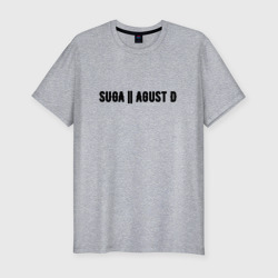 Мужская футболка хлопок Slim Suga Agust d