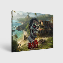 Холст прямоугольный Zombie dead island 2