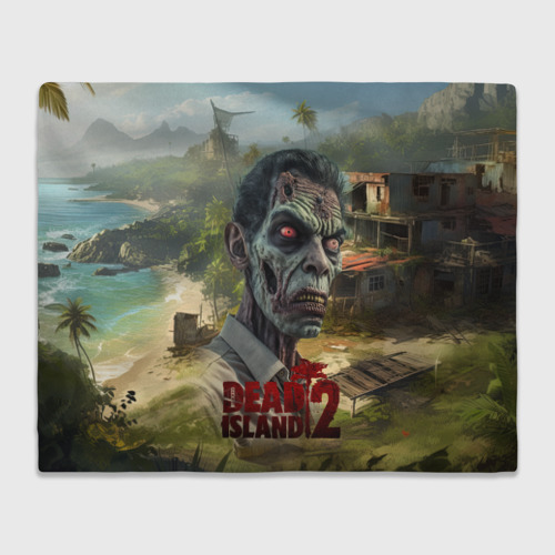 Плед 3D Zombie dead island 2, цвет 3D (велсофт)