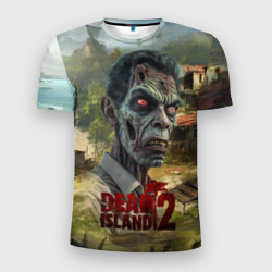 Мужская футболка 3D Slim Zombie dead island 2