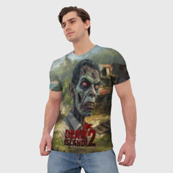 Мужская футболка 3D Zombie dead island 2 - фото 2