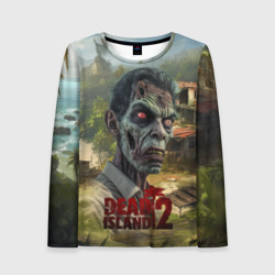 Женский лонгслив 3D Zombie dead island 2