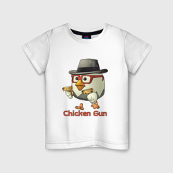 Детская футболка хлопок Чикен ган - курочка в шляпе