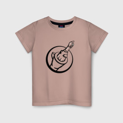 Детская футболка хлопок Чикен ган - вектор лого