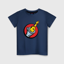 Детская футболка хлопок Chicken gun логотип