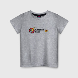 Детская футболка хлопок Чикен ган - бросок курицы