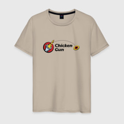 Мужская футболка хлопок Чикен ган - бросок курицы