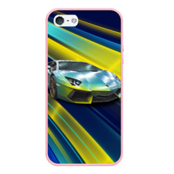 Чехол для iPhone 5/5S матовый Суперкар Lamborghini Reventon