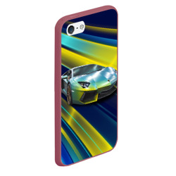 Чехол для iPhone 5/5S матовый Суперкар Lamborghini Reventon - фото 2