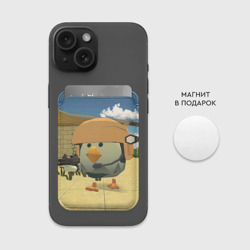 Картхолдер Magsafe магнитный Chicken Gun Крош - фото 2