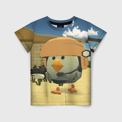 Детская футболка 3D Chicken Gun Крош