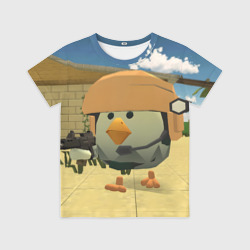Детская футболка 3D Chicken Gun Крош
