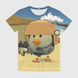 Женская футболка 3D Chicken Gun Крош