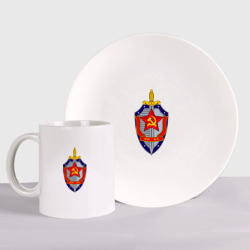 Набор: тарелка + кружка ВЧК КГБ
