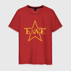 Мужская футболка хлопок Love СССР