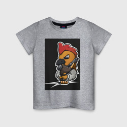 Детская футболка хлопок Chicken Gun арт