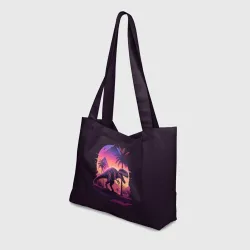 Пляжная сумка 3D Retrowave Trex - фото 2