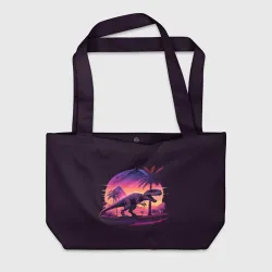 Пляжная сумка 3D Retrowave Trex