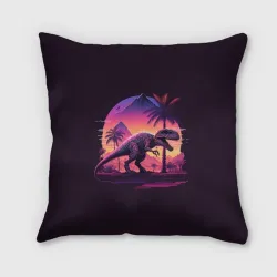 Подушка 3D Retrowave Trex