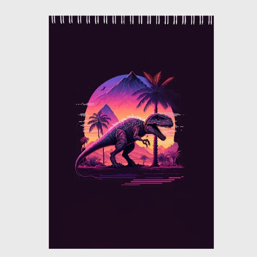 Скетчбук Retrowave Trex