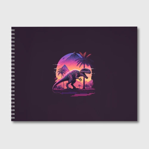 Альбом для рисования Retrowave Trex