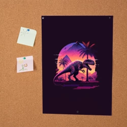 Постер Retrowave Trex - фото 2