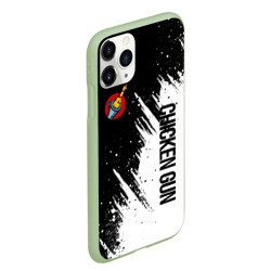 Чехол для iPhone 11 Pro Max матовый Chicken gun - белая краска - фото 2