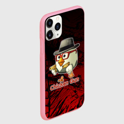Чехол для iPhone 11 Pro Max матовый Курочка ганстер - Чикен ган - фото 2