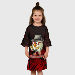 Детское платье 3D Курочка ганстер - Чикен ган - фото 2