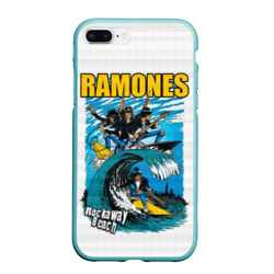 Чехол для iPhone 7Plus/8 Plus матовый Ramones rock away beach