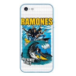 Чехол для iPhone 5/5S матовый Ramones rock away beach