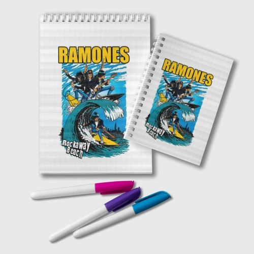 Блокнот Ramones rock away beach