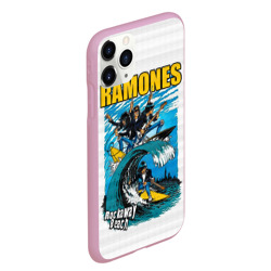 Чехол для iPhone 11 Pro Max матовый Ramones rock away beach - фото 2