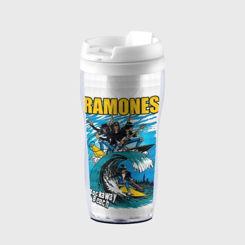 Термокружка-непроливайка Ramones rock away beach, цвет белый
