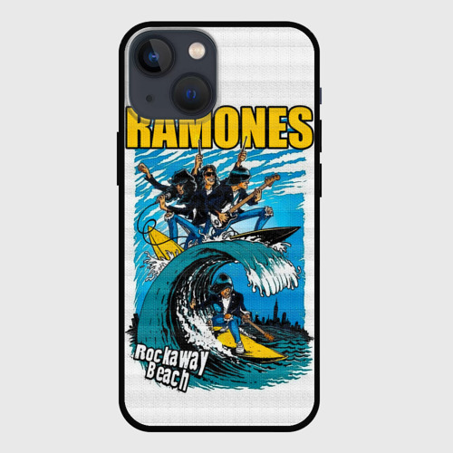 Чехол для iPhone 13 mini Ramones rock away beach