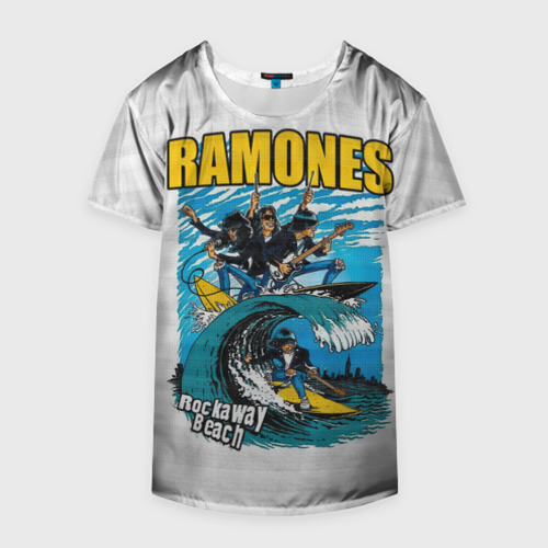 Накидка на куртку 3D Ramones rock away beach, цвет 3D печать - фото 4