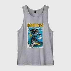 Мужская майка хлопок Ramones rock away beach