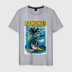 Мужская футболка хлопок Ramones rock away beach