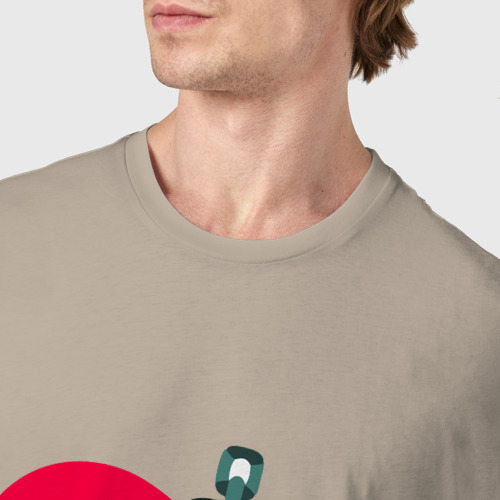 Мужская футболка хлопок Lumalee, цвет миндальный - фото 6
