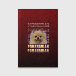 Обложка для паспорта матовая кожа Pomeranian