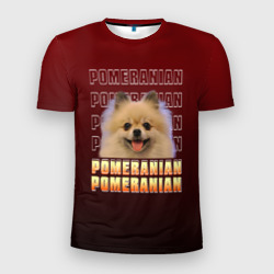 Мужская футболка 3D Slim Pomeranian